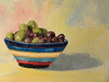 Olives in a Greek Bowl