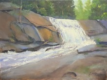 Bird Rock Falls, Oil on canvas, 11 X 14