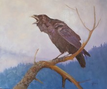 Raven’s Pass, Oil on canvas, 20 X 20 in.